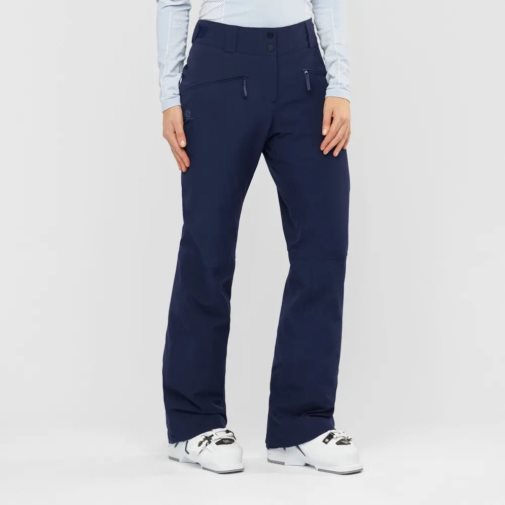 Navy Salomon Edge Women's Ski Pants | PH 41958A